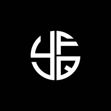 YFQ logosu YFQvektör YFQ monogramı YFQletter YFQminimalist YFQ Circle YFQflat modern düz soyut logo tasarımı