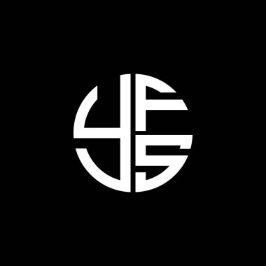 YFS logosu YFSvektör YFS monogramı YFSletter YFSminimalist YFS Circle YFSflat Modern düz soyut logo tasarımı