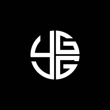 YGG logosu YGG simgesi YGG monogramı YGGGletter YGminimalist YGG Çemberi Eşsiz modern düz soyut logo tasarımı