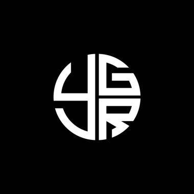 YGR logosu YGRvektör YGR monogramı YGRletter YGRminimalist YGR Circle YGRflat Eşsiz modern düz soyut logo tasarımı