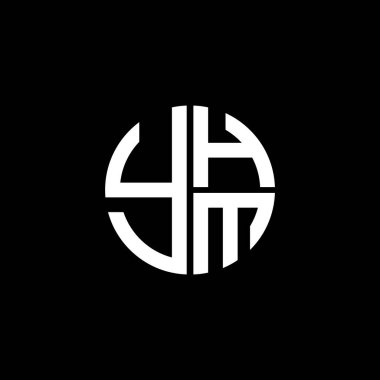 YHM logosu YHMvektörü YHMvektör YHMM monogramı YHMletter YHMMminimalist YHM Çemberi Eşsiz modern düz soyut logo tasarımı