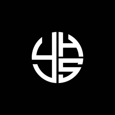 YHS logosu YHSvektör YHS monogramı YHSletter YHSminimalist YHS Çemberi Eşsiz modern düz soyut logo tasarımı
