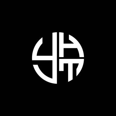 YHT logosu YHTvektörü YHTT monogramı YHTletter YHTMinimalist YHT Çemberi Eşsiz modern düz soyut logo tasarımı