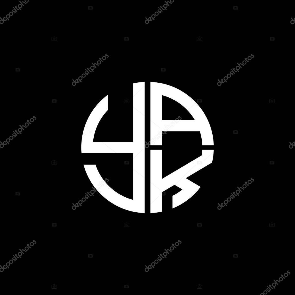 YAK logo YAK icon YAK vector YAK monogram YAK letter YAK minimalist YAK triangle YAK flat Unique modern flat abstract logo design
