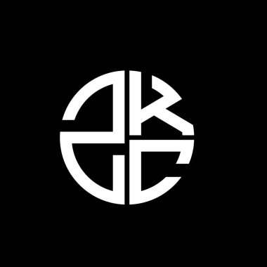 ZKC logo ZKC simgesi ZKC vektörü monogram ZKC harfi minimalist ZKC üçgeni ZKC düz modern düz soyut logo tasarımı