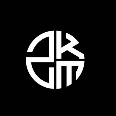 ZKM logo ZKM simgesi ZKM monogram ZKM harfi ZKM minimalist ZKM üçgeni düz düz modern düz soyut logo tasarımı
