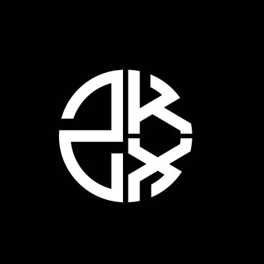 ZKX logosu ZKX simgesi ZKX vektörü monogram ZKX harfi ZKX minimalist ZKX üçgeni ZKX düz düz modern düz soyut logo tasarımı