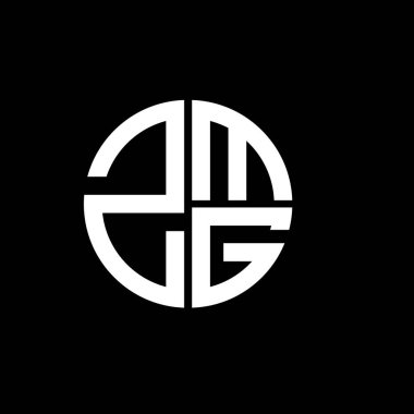 ZMG logosu ZMG simgesi ZMG vektörü ZMGletter ZMGGÜçgeni ZMGflat Modern düz soyut logo tasarımı