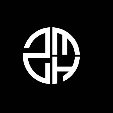 ZMH logosu ZMH ikon ZMH vektörü ZMH monogram ZMHletter ZMHÜçgen ZMHflat Modern düz soyut logo tasarımı