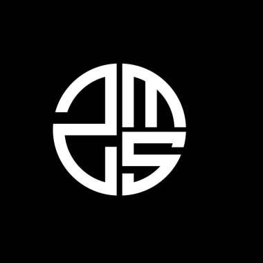 ZMS logosu ZMS simgesi ZMS monogram ZMSletter ZMSminimalist ZMStriangle ZMSflat Modern düz soyut logo tasarımı