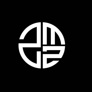 ZMZ logosu ZMZ simgesi ZMZ vektörü ZMZ monogramı ZMZZtriangle ZMZflat düz modern düz soyut logo tasarımı