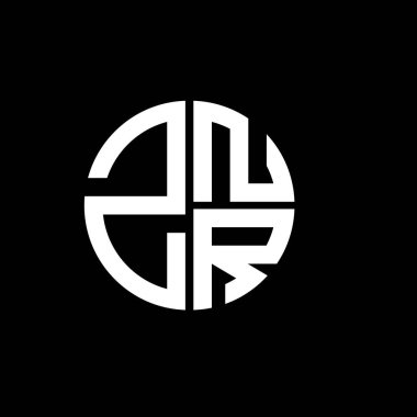 ZNR logosu ZNR simgesi ZNR monogram ZNRRharf ZNRRRRRRR üçgeni ZNRRRflat Modern düz soyut logo tasarımı