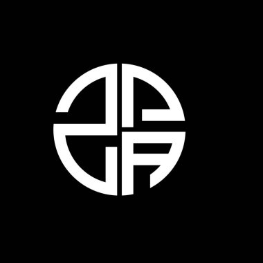 ZPA logosu ZPA ikonu ZPA monogram ZPAletter ZPAminimalist ZPAflat Eşsiz modern düz logo tasarımı