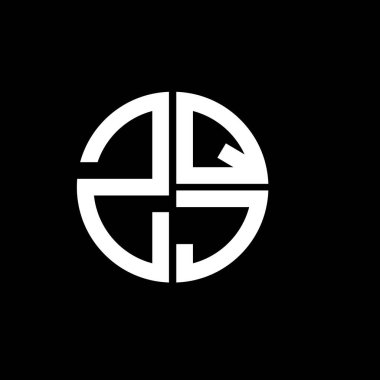 ZQJ logosu ZQJ simgesi ZQJ vektörü ZQJletter ZQJJJJ minimalist ZQJangle ZQJflat Modern düz soyut logo tasarımı