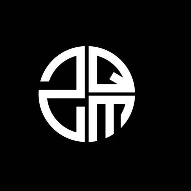 ZQM logo ZQM simgesi ZQM vektörü ZQM monogram ZQMletter ZQMtriangle ZQMflat Modern düz soyut logo tasarımı