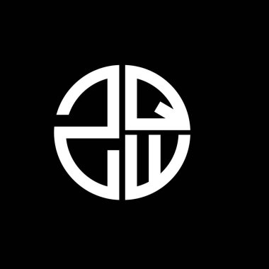 ZQW logo ZQW simgesi ZQW vektör ZQW monogram ZQWletter ZQWminimalist ZQWtriangle ZQWflat Modern düz soyut logo tasarımı