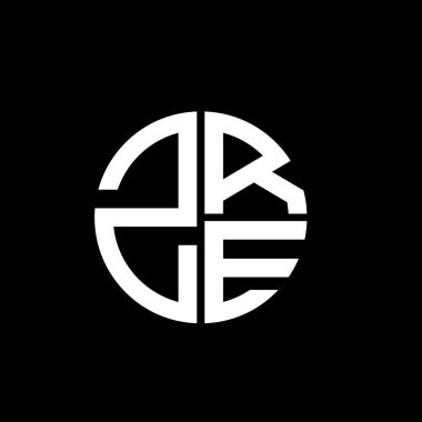 ZRE logosu ZRE simgesi ZRE monogram ZRE harfi ZRE minimalist ZRE üçgeni düz düz modern düz soyut logo tasarımı