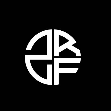 ZRF logosu ZRF vektörü ZRF monogram ZRF harfi minimalist ZRF üçgeni ZRF düz modern düz soyut logo tasarımı