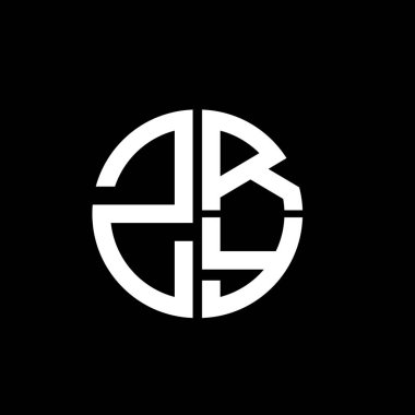 ZRY logosu ZRY simgesi ZRY monogram ZRY harfi ZRY minimalist ZRY üçgeni ZRY düz düz modern düz soyut logo tasarımı