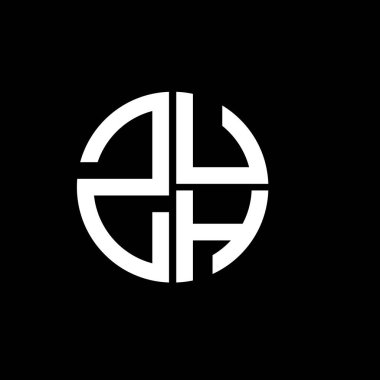 ZUH logosu ZUH ikonu ZUH monogram ZUHletter ZUHminimalist ZUHtriangle ZUHflat Modern düz soyut logo tasarımı