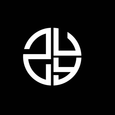 ZUY logosu ZUY simgesi ZUY vektörü ZUYletter ZUYminimalist ZUYtriangle ZUYflat Modern düz soyut logo tasarımı