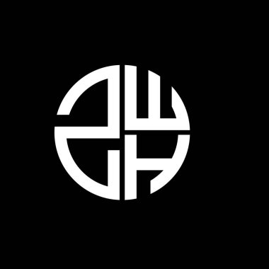ZWH logosu ZWH simgesi ZWH vektörü ZWH monogramı Zwhminimalist Zwhtriangle Z WHflat modern soyut logo tasarımı