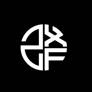 ZXF logosu ZXF vektörü ZXF monogram ZXF harfi ZXF minimalist ZXF üçgeni ZXF yassı modern düz soyut logo tasarımı