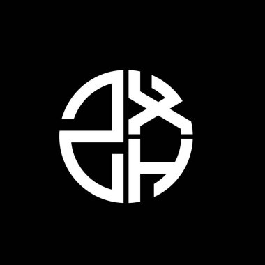 ZXH logosu ZXH simgesi ZXH monogram ZXH harfi ZXH minimalist ZXH üçgeni ZXH düz modern düz soyut logo tasarımı