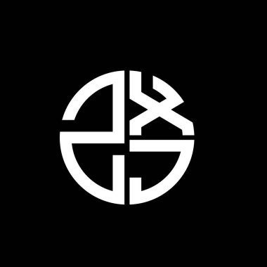 ZXJ logosu ZXJ ikonu ZXJ vektörü ZXJ harfi ZXJ harfi minimalist ZXJ üçgeni ZXJ düz, modern, soyut logo tasarımı