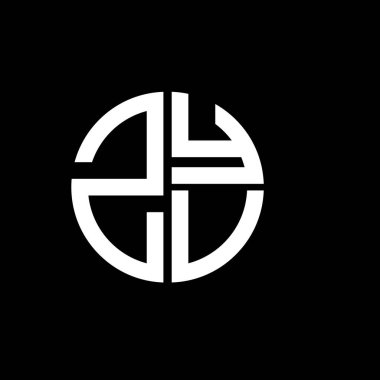 ZYV logosu ZYV simgesi ZYV vektörü ZYVV monogram ZYVP harfi ZYVVÜçgeni ZYVflat modern düz soyut logo tasarımı