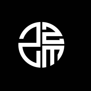 ZZM logosu ZZZM ikon vektörü ZZZZM monogram ZZZMminimalist ZZZMtriangle ZZMflat Modern düz soyut logo tasarımı