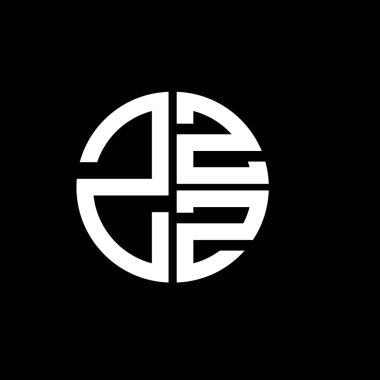 ZZZ logosu ZZZZ ikon vektörü ZZZZZ monogram ZZZZminimalist ZZZtriangle ZZDüz Eşsiz modern düz soyut logo tasarımı
