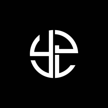 YJL logosu YJL simgesi YJLvector YJL monogramı YJLletter YJLminimalist YJL Çemberi YJLLflat Modern düz soyut logo tasarımı