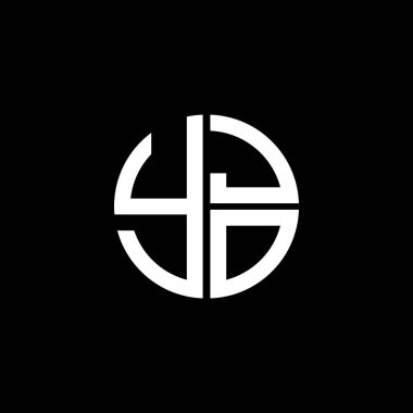 YJO logosu YJOvektör YJO monogramı YJOletter Yjominimalist YJO Circle YJOflat Benzersiz modern düz soyut logo tasarımı