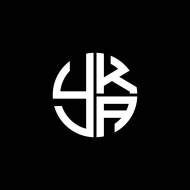 YKA logo YKA simgesi YKAvector YKA monogramı YKAletter YKAminimalist YKA Circle YKAflat Eşsiz modern düz soyut logo tasarımı