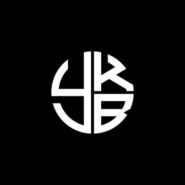 YKB logosu YKBvektör YKB monogramı YKBletter YKBminimalist YKB Circle YKBflat Modern düz soyut logo tasarımı