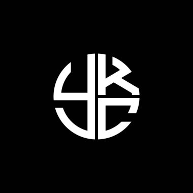 YKC logosu YKCvector YKC monogramı YKCletter YKCminimalist YKC Circle YKCCflat Modern düz soyut logo tasarımı