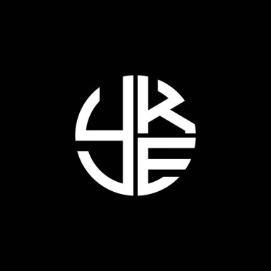 YKE logosu YKEvector YKE monogramı YKEletter YKEminimalist YKE Circle YKEflat Modern düz soyut logo tasarımı