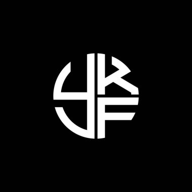 YKF logosu YKFvector YKF monogramı YKFletter YKFminimalist YKF Circle YKFflat Modern düz soyut logo tasarımı