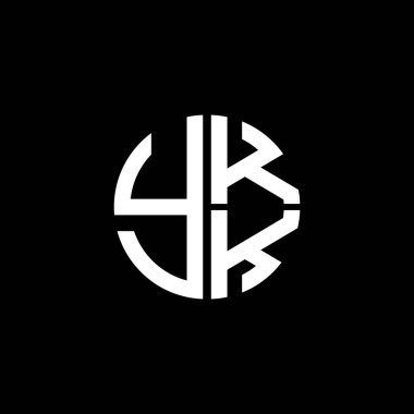YKR logo YKR simgesi YKRR vektör YKRR monogramı YKRletter YKRminimalist YKR Çemberi Eşsiz modern düz soyut logo tasarımı