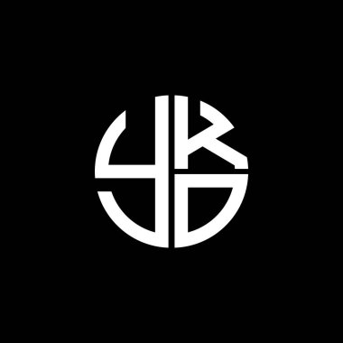 YKO logosu YKOvector YKO monogram YKOletter YKOminimalist YKO Circle YKOflat modern düz soyut logo tasarımı
