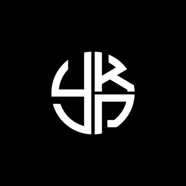 YKP logosu YKPvektör YKP monogramı YKPpletter YKPminimalist YKP Çemberi Eşsiz modern düz soyut logo tasarımı