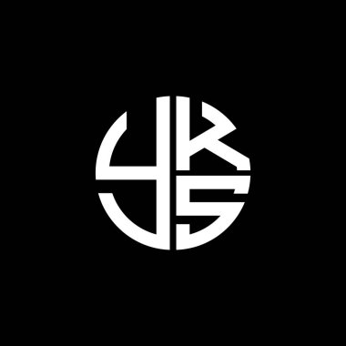 YKS logosu YKSvektör YKS monogramı YKSletter YKSminimalist YKS Circle YKSflat Modern düz soyut logo tasarımı