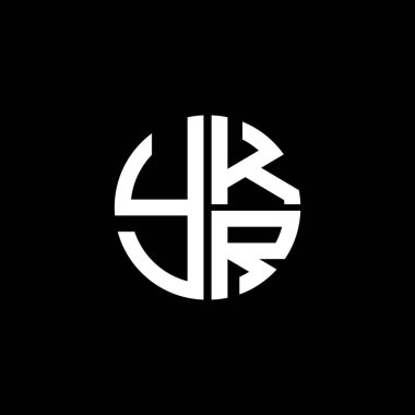 YKR logo YKR simgesi YKRR vektör YKRR monogramı YKRletter YKRminimalist YKR Çemberi Eşsiz modern düz soyut logo tasarımı