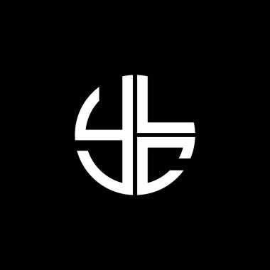 YLC logosu YLCvektör YLC monogramı YLCletter YLCminimalist YLC Dairesi YLCflat modern düz soyut logo tasarımı
