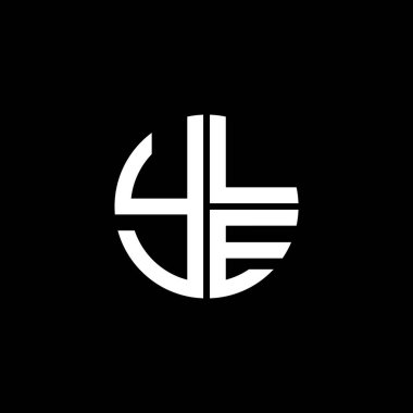YLE logosu YLEvector YLE monogramı YLEminimalist YLE Çemberi Eşsiz modern düz soyut logo tasarımı