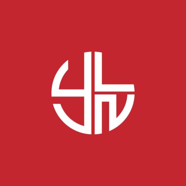 YLN logosu YLNN simgesi YLN monogram YLNletter YLNminimalist YLN Circle YLNflat Modern düz soyut logo tasarımı