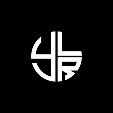 YLR logosu YLRR simgesi YLRR monogram YLRRletter YLRRR Çemberi YLRDüz Modern düz soyut logo tasarımı