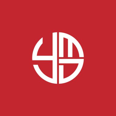 YMD logo YMD simgesi YMDvektör YMDD monogram YMDletter YMDD Çember YMDdüz modern düz soyut logo tasarımı