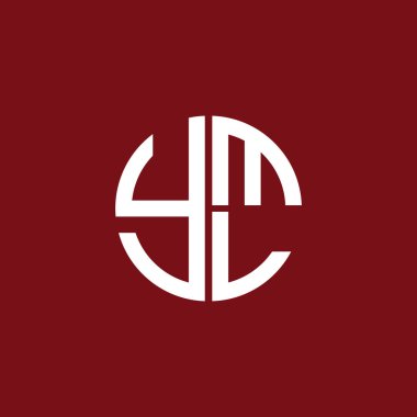 YML logosu YML simgesi YMLvektör YML monogramı YMLletter YMLminimalist YML Circle YMLflat Modern düz soyut logo tasarımı